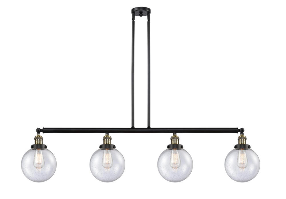 Beacon - 4 Light - 53 inch - Black Antique Brass - Stem Hung - Adjustable Island Light