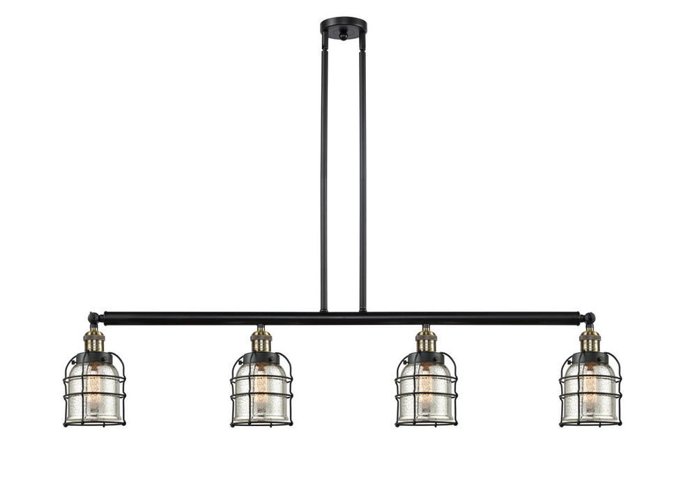 Bell Cage - 4 Light - 50 inch - Black Antique Brass - Stem Hung - Adjustable Island Light