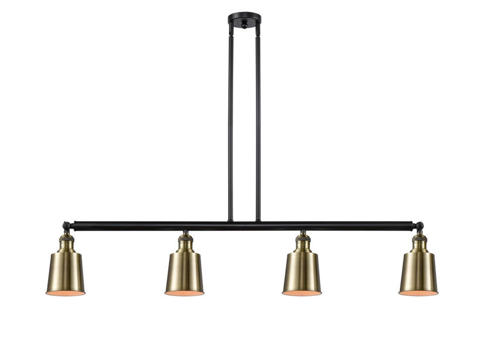 Addison - 4 Light - 50 inch - Black Antique Brass - Stem Hung - Adjustable Island Light