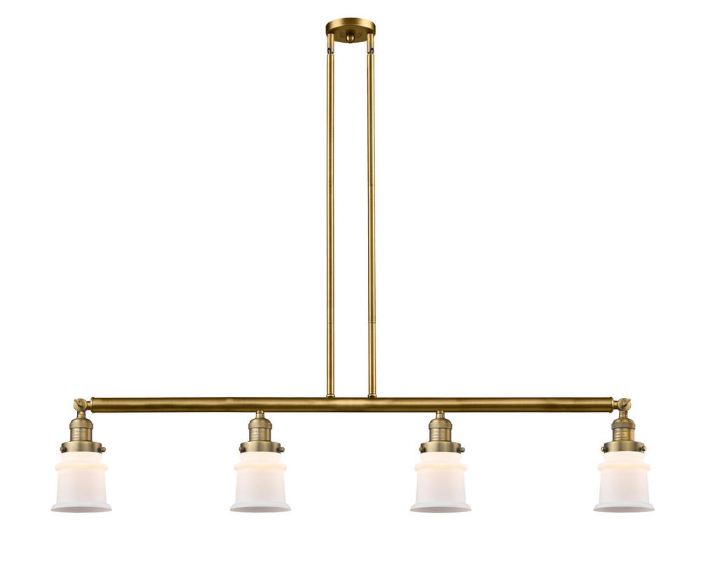 Canton - 4 Light - 51 inch - Brushed Brass - Stem Hung - Adjustable Island Light