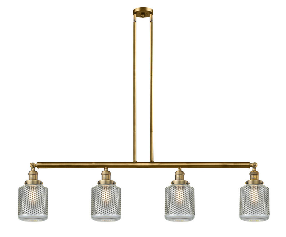 Stanton - 4 Light - 51 inch - Brushed Brass - Stem Hung - Adjustable Island Light