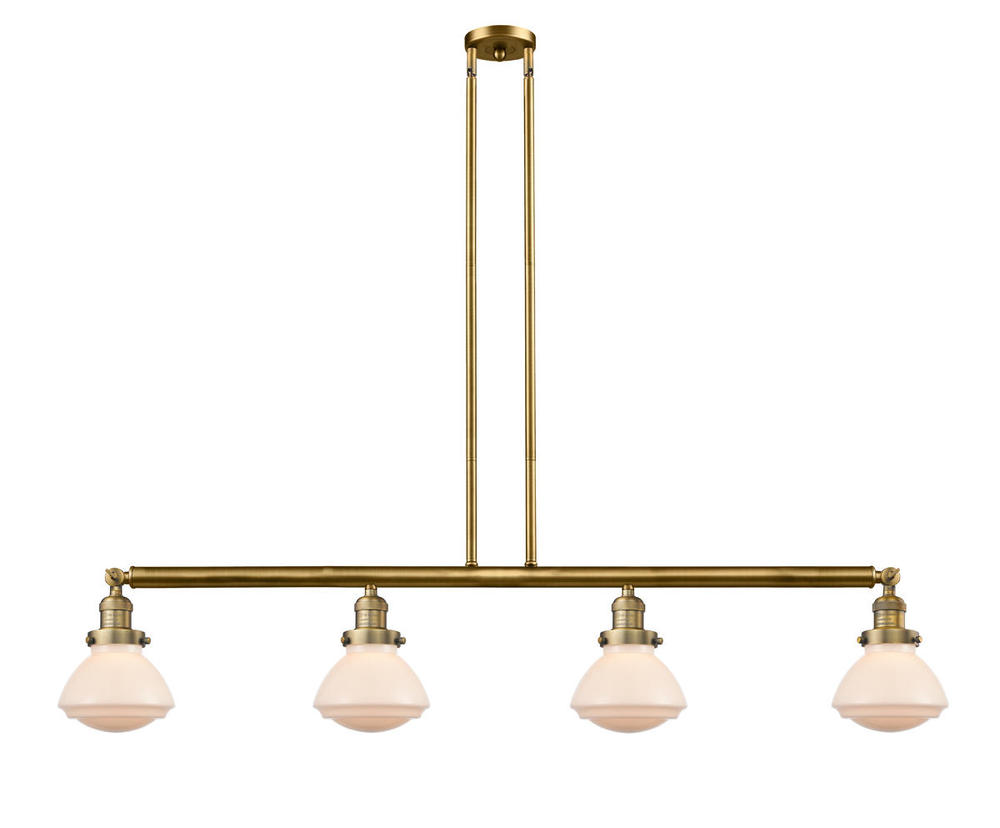 Olean - 4 Light - 51 inch - Brushed Brass - Stem Hung - Adjustable Island Light