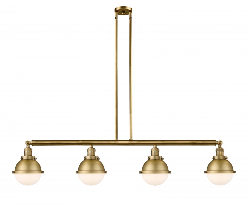 Hampden - 4 Light - 52 inch - Brushed Brass - Stem Hung - Adjustable Island Light
