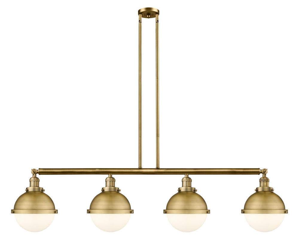 Hampden - 4 Light - 54 inch - Brushed Brass - Stem Hung - Adjustable Island Light