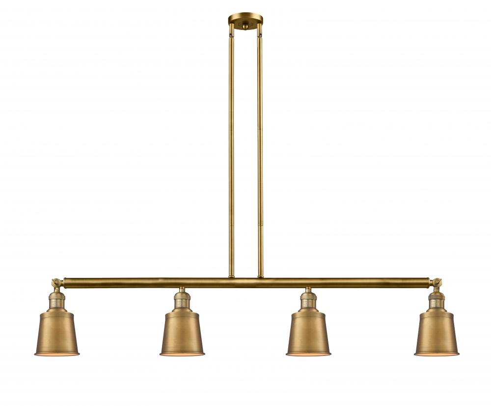 Addison - 4 Light - 50 inch - Brushed Brass - Stem Hung - Adjustable Island Light