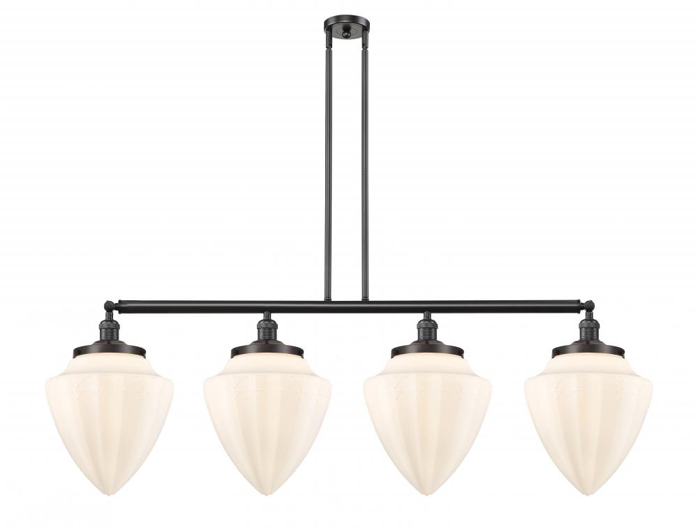 Bullet - 4 Light - 50 inch - Oil Rubbed Bronze - Stem Hung - Island Light