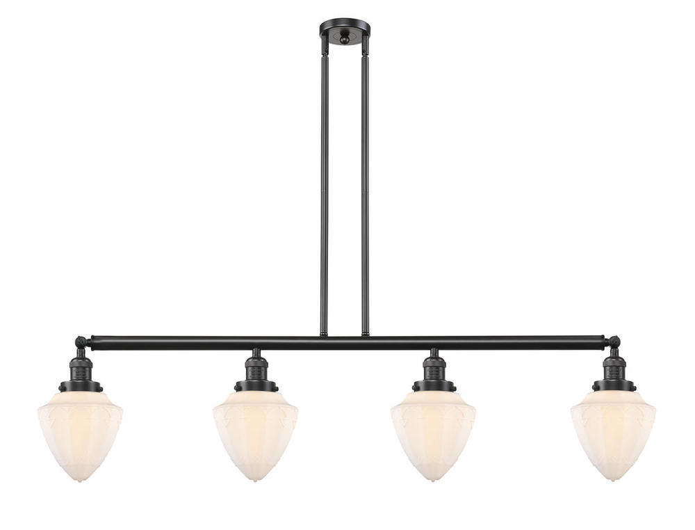 Bullet - 4 Light - 50 inch - Oil Rubbed Bronze - Stem Hung - Island Light