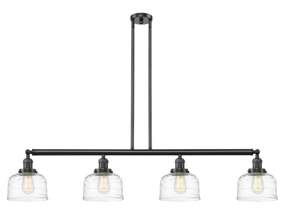 Bell - 4 Light - 53 inch - Oil Rubbed Bronze - Stem Hung - Island Light