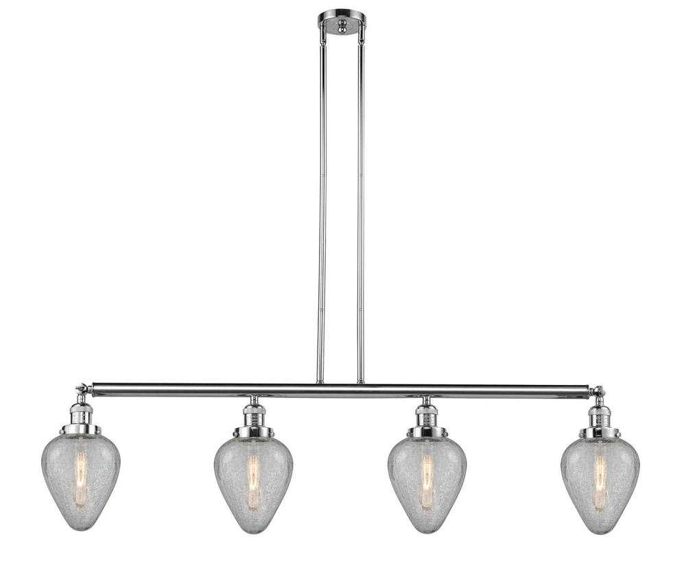 Geneseo - 4 Light - 52 inch - Polished Chrome - Stem Hung - Adjustable Island Light