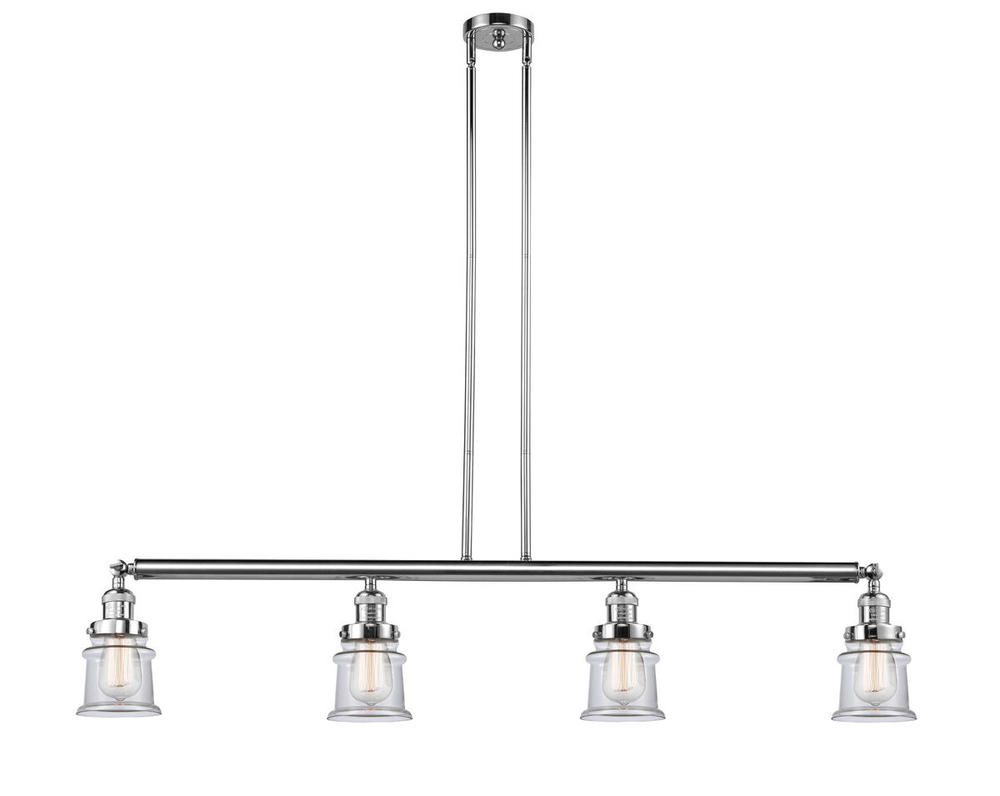 Canton - 4 Light - 51 inch - Polished Chrome - Stem Hung - Adjustable Island Light