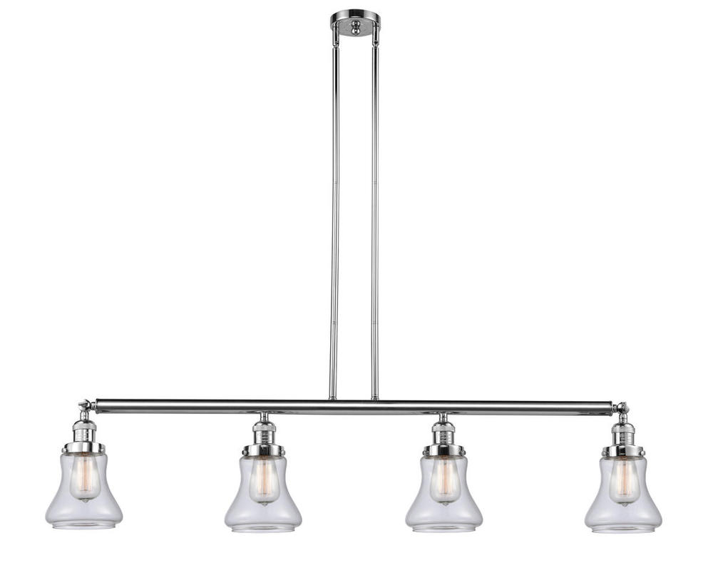 Bellmont - 4 Light - 51 inch - Polished Chrome - Stem Hung - Adjustable Island Light