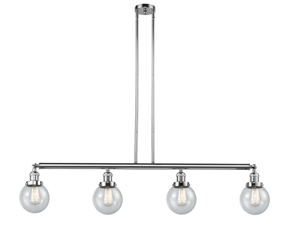 Beacon - 4 Light - 51 inch - Polished Chrome - Stem Hung - Adjustable Island Light
