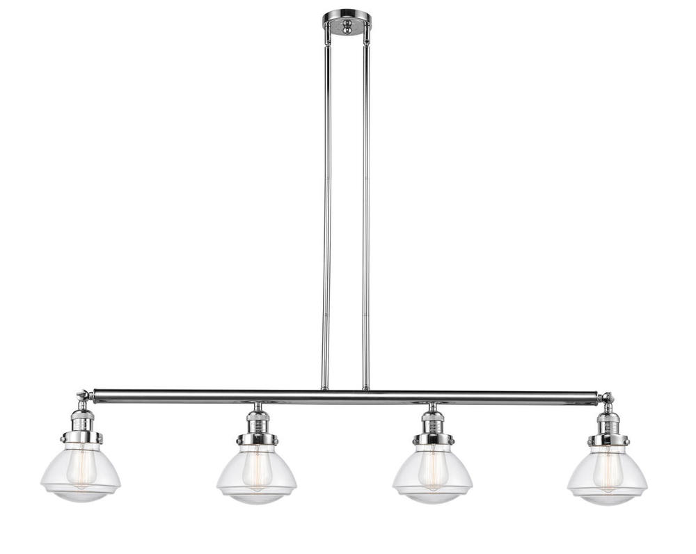 Olean - 4 Light - 51 inch - Polished Chrome - Stem Hung - Adjustable Island Light