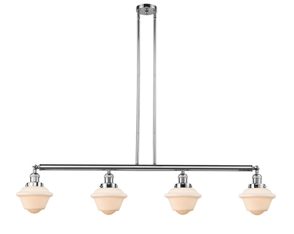 Oxford - 4 Light - 52 inch - Polished Chrome - Stem Hung - Adjustable Island Light