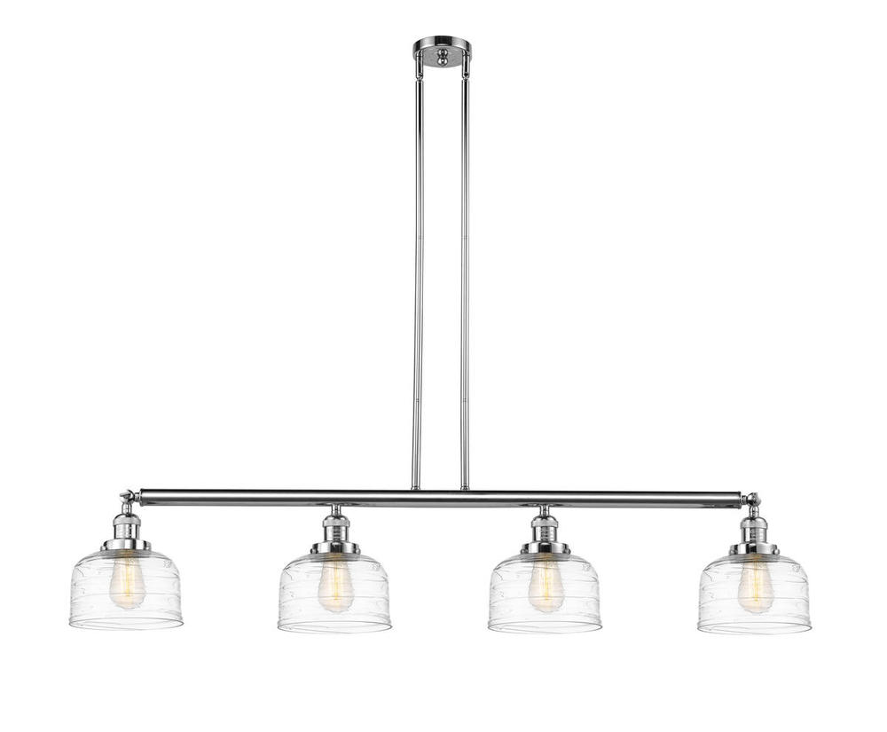 Bell - 4 Light - 53 inch - Polished Chrome - Stem Hung - Adjustable Island Light