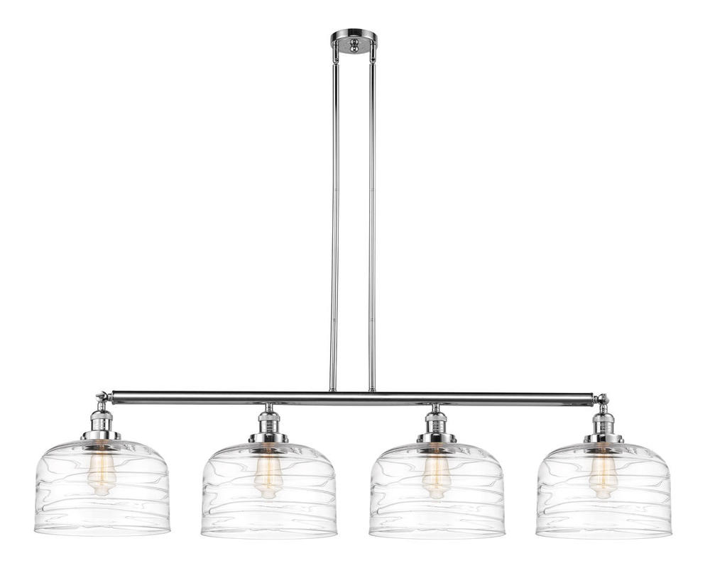 Bell - 4 Light - 54 inch - Polished Chrome - Stem Hung - Adjustable Island Light