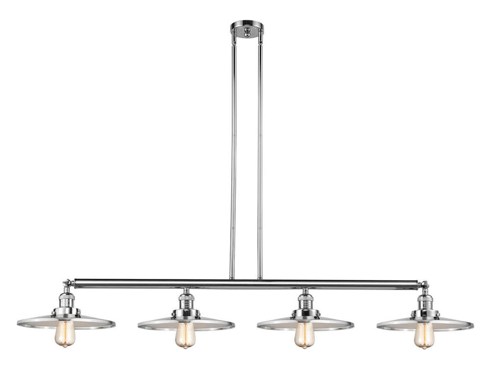 Appalachian - 4 Light - 57 inch - Polished Chrome - Stem Hung - Adjustable Island Light