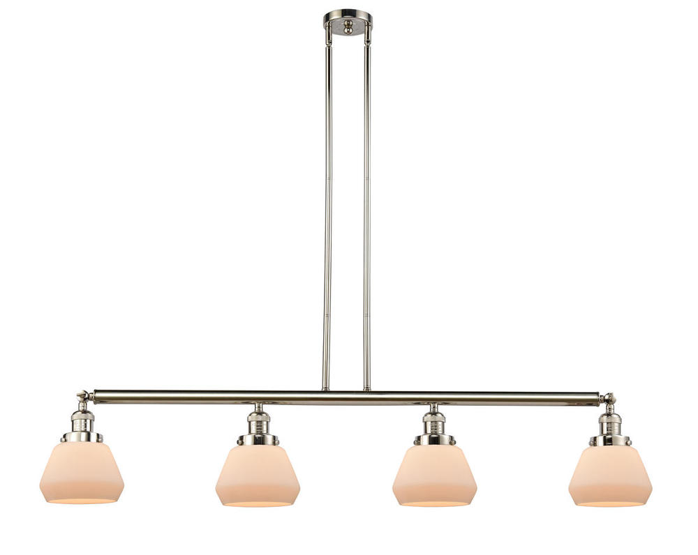 Fulton - 4 Light - 51 inch - Polished Nickel - Stem Hung - Adjustable Island Light