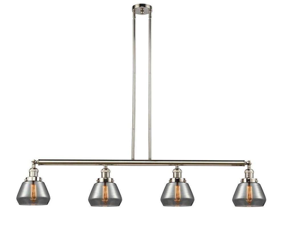 Fulton - 4 Light - 51 inch - Polished Nickel - Stem Hung - Adjustable Island Light