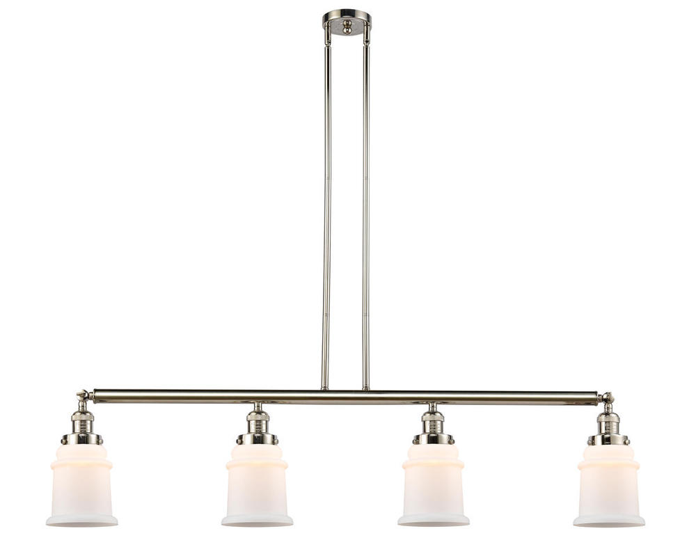 Canton - 4 Light - 51 inch - Polished Nickel - Stem Hung - Adjustable Island Light