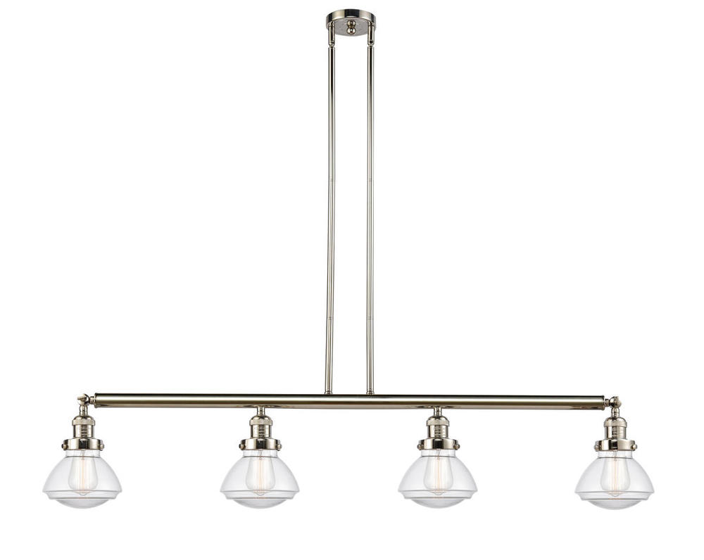 Olean - 4 Light - 51 inch - Polished Nickel - Stem Hung - Adjustable Island Light