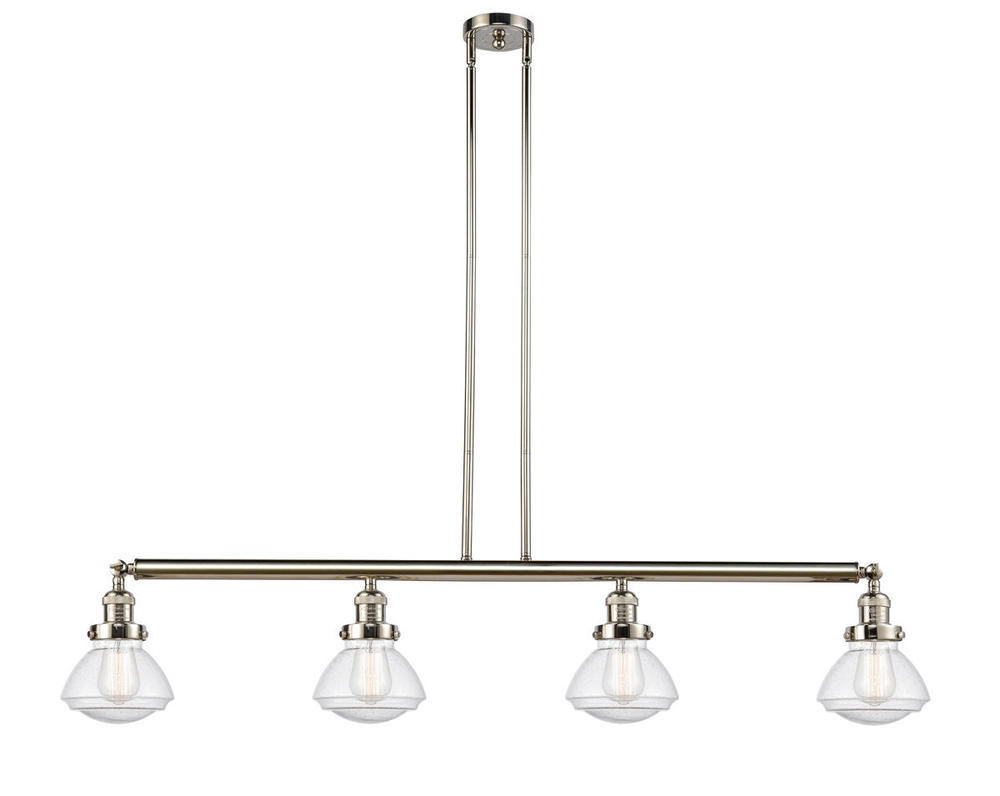 Olean - 4 Light - 51 inch - Polished Nickel - Stem Hung - Adjustable Island Light