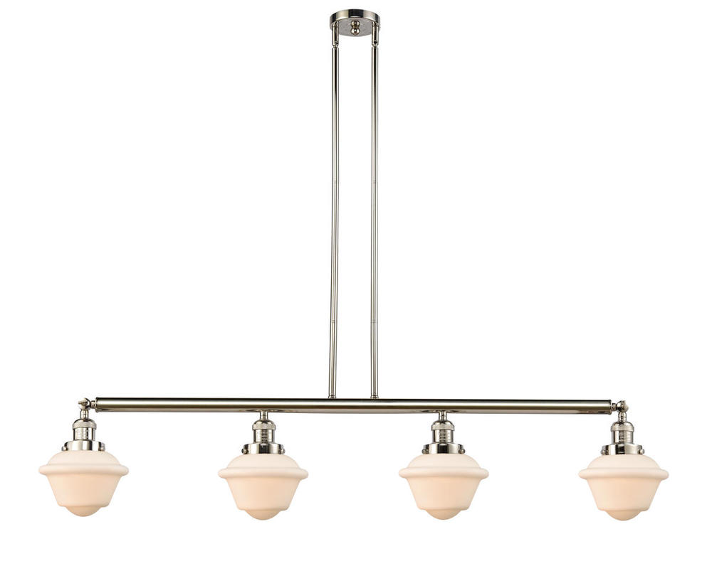 Oxford - 4 Light - 52 inch - Polished Nickel - Stem Hung - Adjustable Island Light