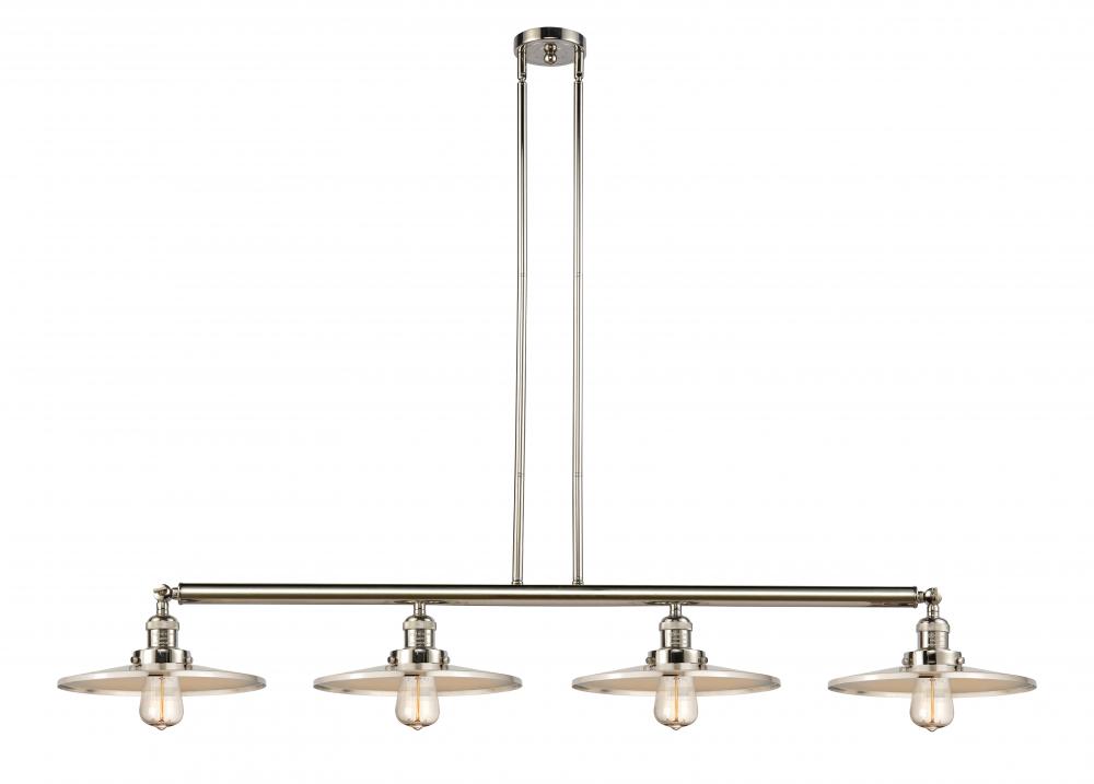 Appalachian - 4 Light - 57 inch - Polished Nickel - Stem Hung - Adjustable Island Light