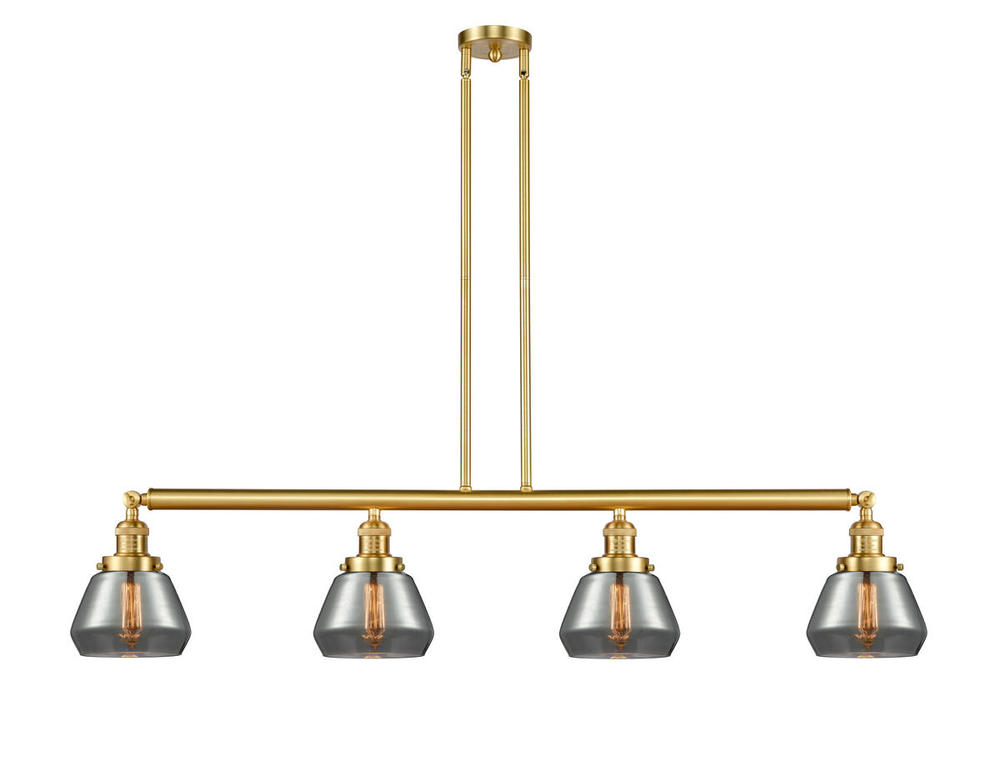 Fulton - 4 Light - 51 inch - Satin Gold - Stem Hung - Adjustable Island Light