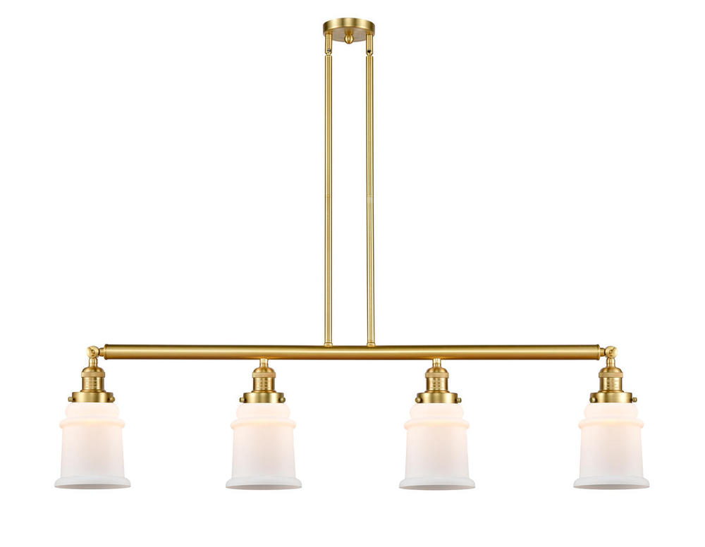 Canton - 4 Light - 51 inch - Satin Gold - Stem Hung - Adjustable Island Light