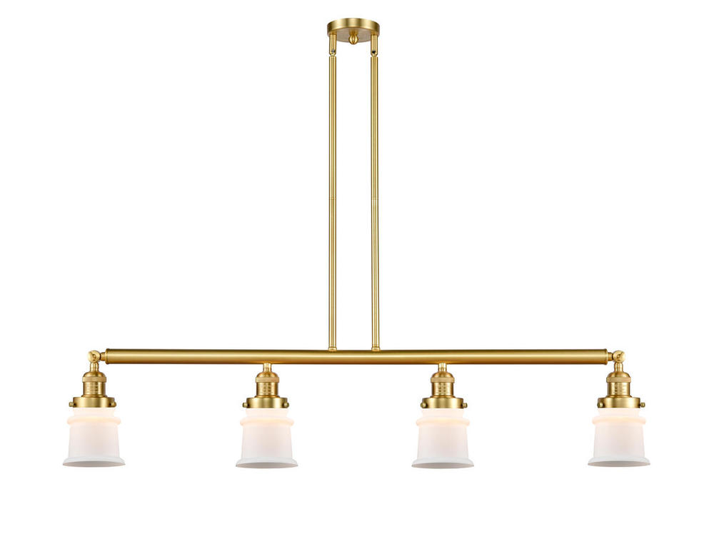 Canton - 4 Light - 51 inch - Satin Gold - Stem Hung - Adjustable Island Light