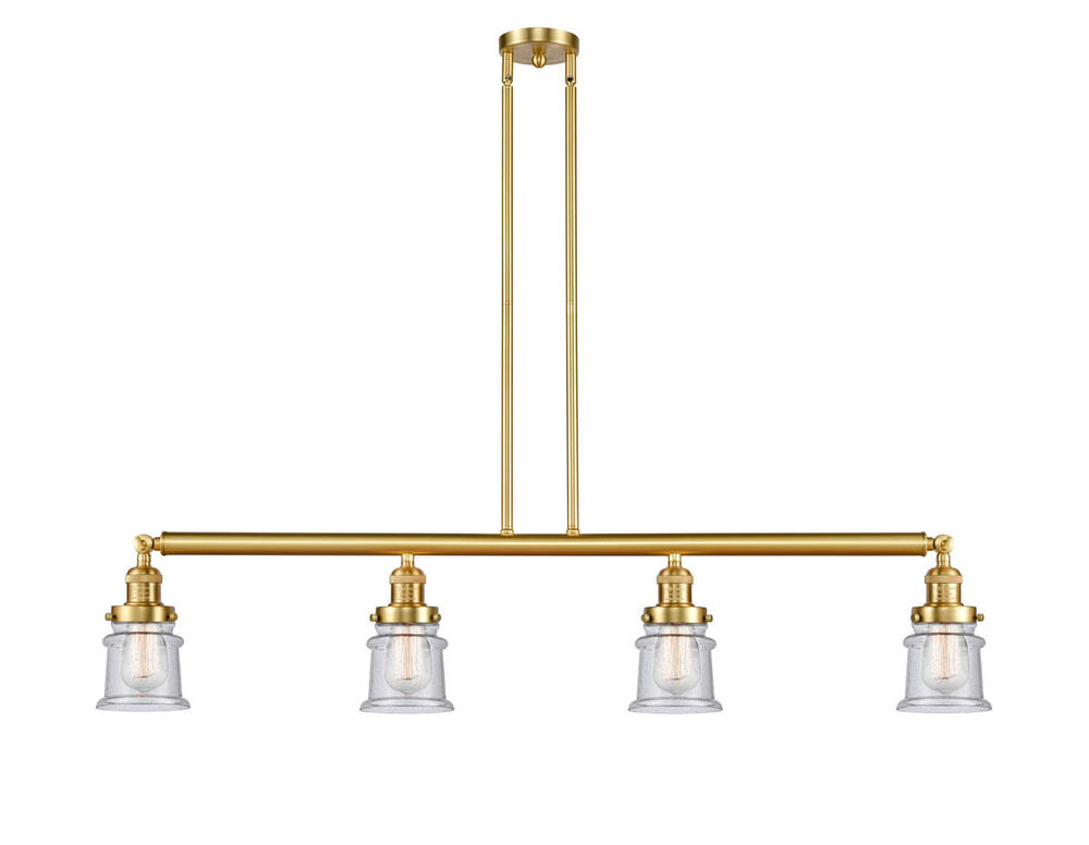 Canton - 4 Light - 51 inch - Satin Gold - Stem Hung - Adjustable Island Light