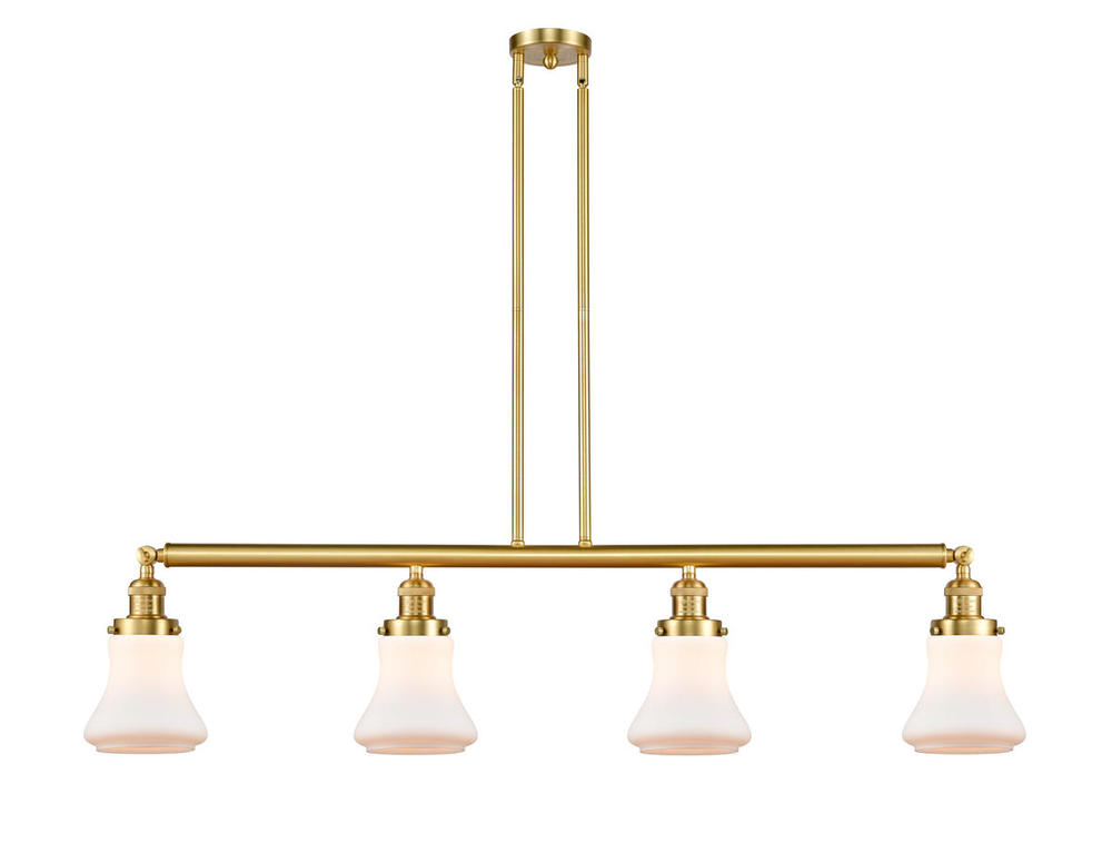 Bellmont - 4 Light - 51 inch - Satin Gold - Stem Hung - Adjustable Island Light