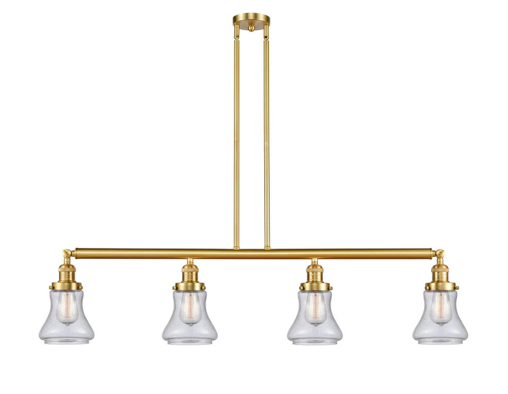 Bellmont - 4 Light - 51 inch - Satin Gold - Stem Hung - Adjustable Island Light