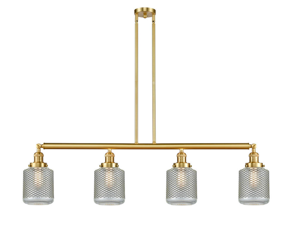 Stanton - 4 Light - 51 inch - Satin Gold - Stem Hung - Adjustable Island Light