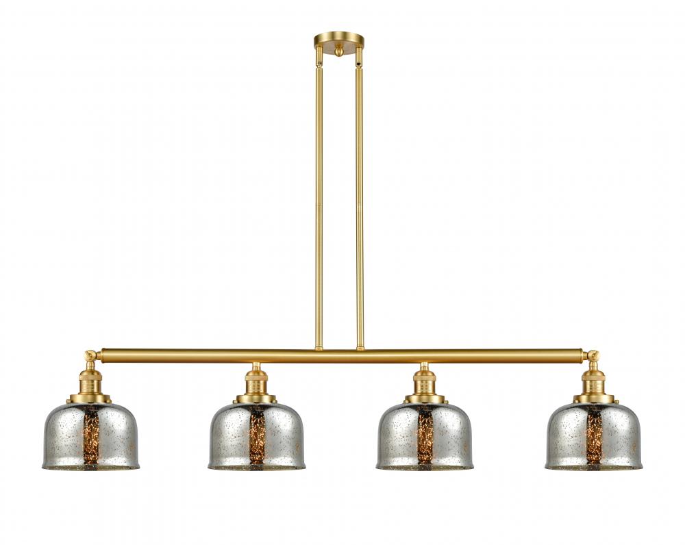 Bell - 4 Light - 53 inch - Satin Gold - Stem Hung - Adjustable Island Light