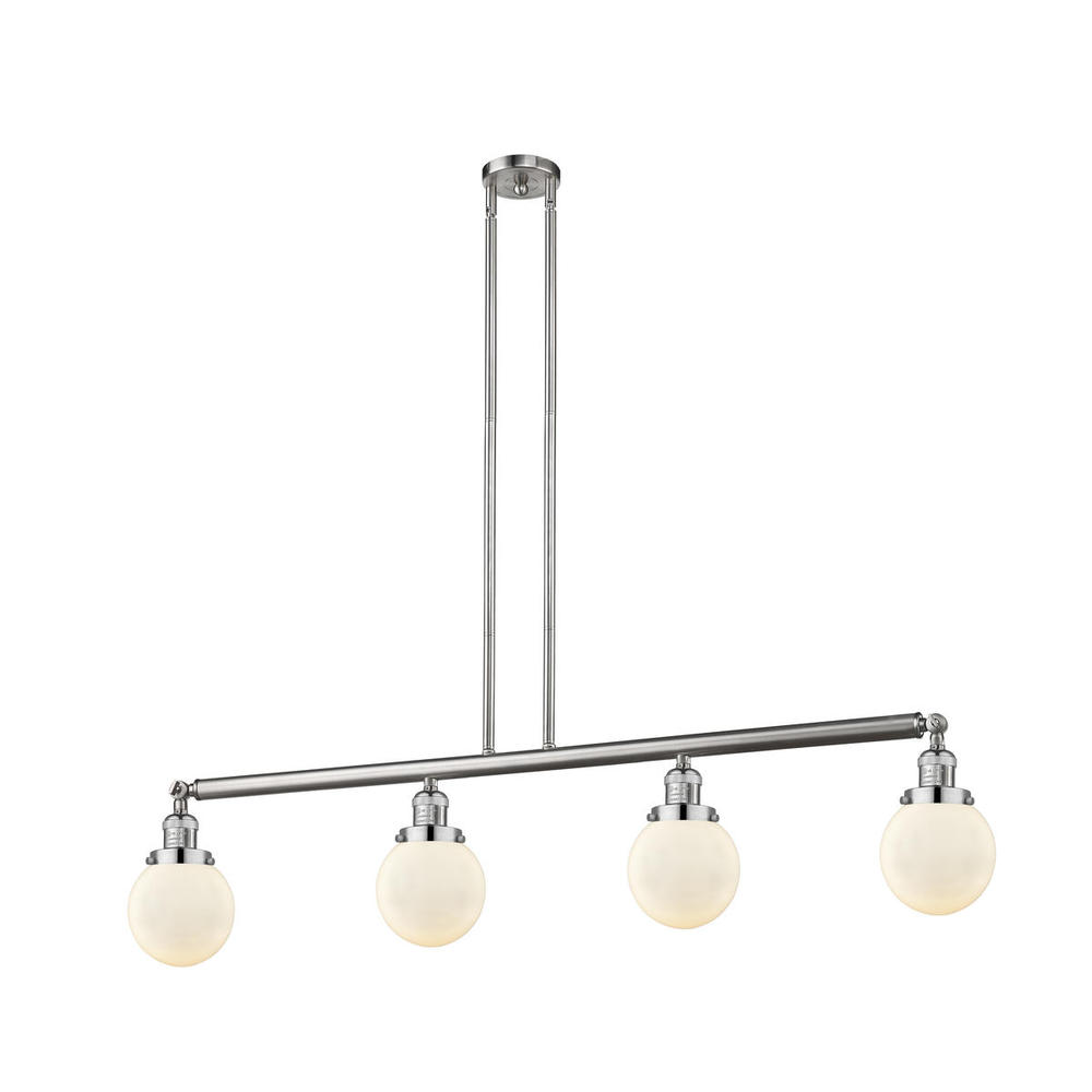 Beacon - 4 Light - 51 inch - Brushed Satin Nickel - Stem Hung - Adjustable Island Light