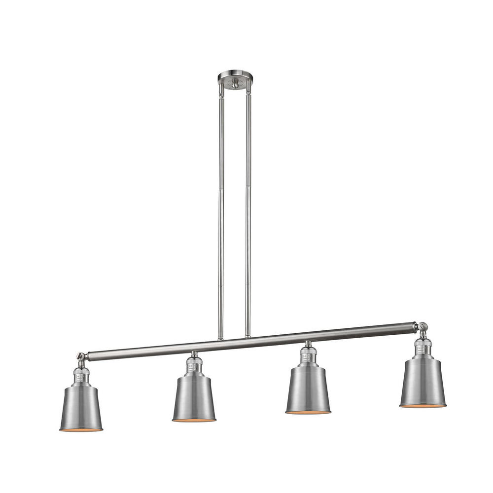 Addison - 4 Light - 50 inch - Brushed Satin Nickel - Stem Hung - Adjustable Island Light