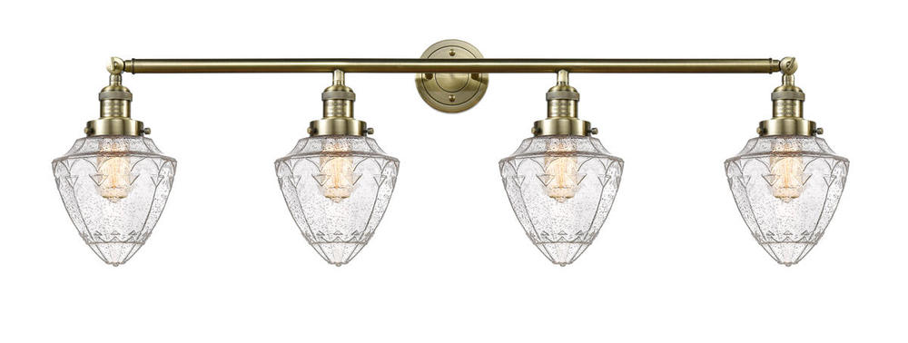 Bullet - 4 Light - 46 inch - Antique Brass - Adjustable Bath Vanity Light