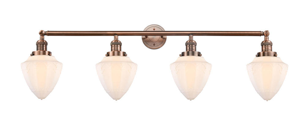 Bullet - 4 Light - 46 inch - Antique Copper - Adjustable Bath Vanity Light