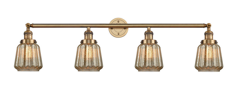 Chatham - 4 Light - 42 inch - Brushed Brass - Adjustable Bath Vanity Light