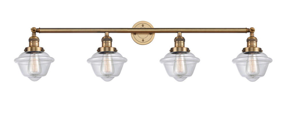 Oxford - 4 Light - 46 inch - Brushed Brass - Adjustable Bath Vanity Light