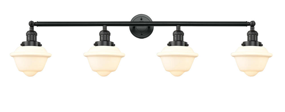 Oxford - 4 Light - 46 inch - Matte Black - Adjustable Bath Vanity Light