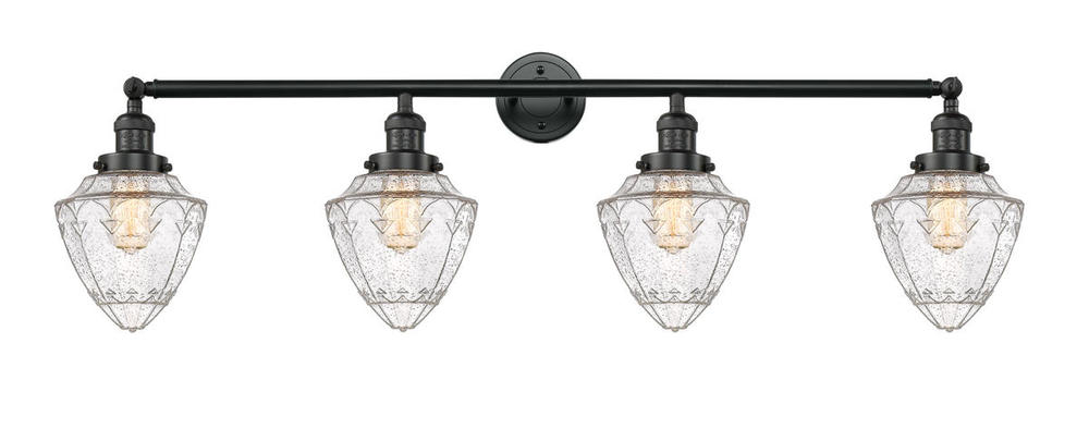 Bullet - 4 Light - 46 inch - Matte Black - Adjustable Bath Vanity Light