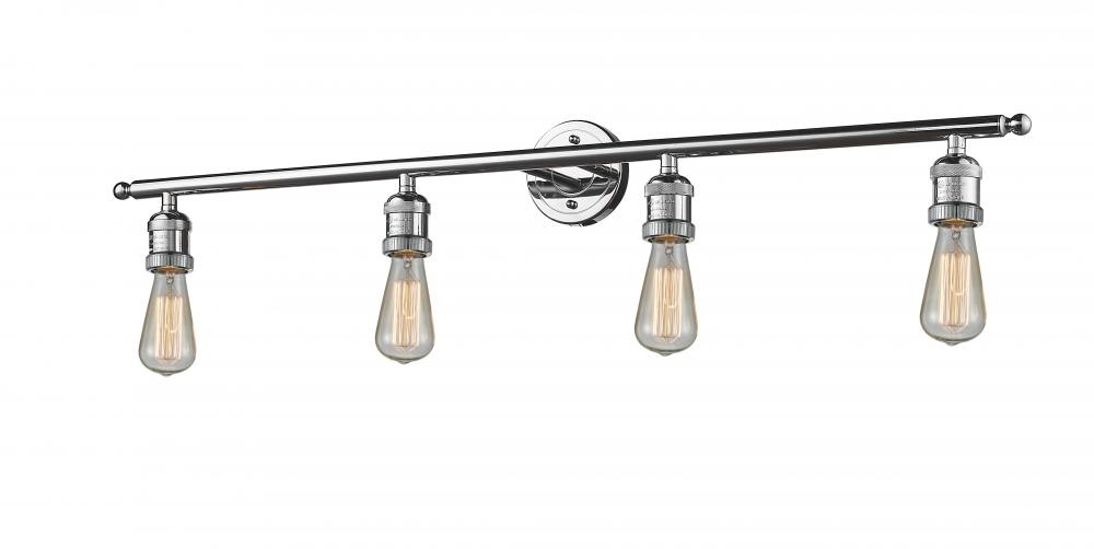Bare Bulb - 4 Light - 42 inch - Polished Chrome - Adjustable Bath Vanity Light