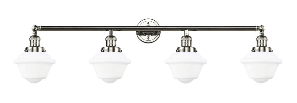 Oxford - 4 Light - 46 inch - Polished Nickel - Adjustable Bath Vanity Light