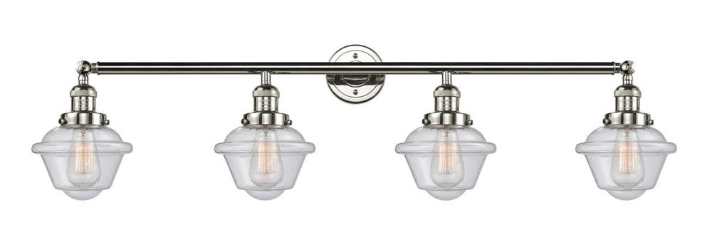 Oxford - 4 Light - 46 inch - Polished Nickel - Adjustable Bath Vanity Light