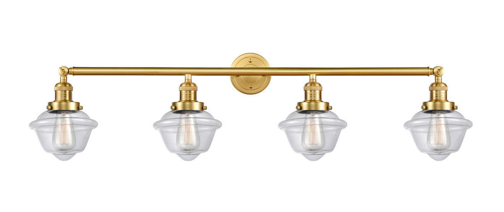 Oxford - 4 Light - 46 inch - Satin Gold - Adjustable Bath Vanity Light