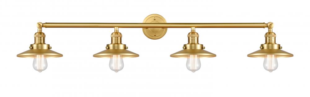 Railroad - 4 Light - 44 inch - Satin Gold - Adjustable Bath Vanity Light