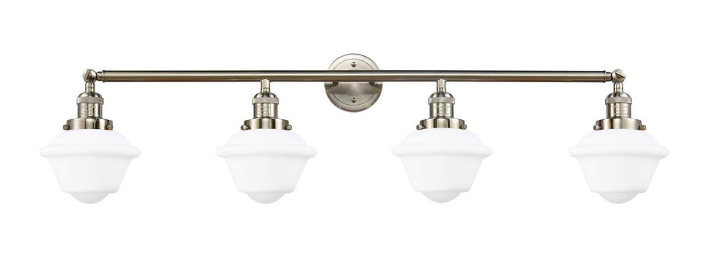 Oxford - 4 Light - 46 inch - Brushed Satin Nickel - Adjustable Bath Vanity Light